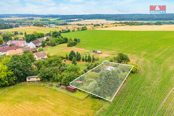 Prodej pozemku s chatou 1160 m², Zemětice - Chalupy