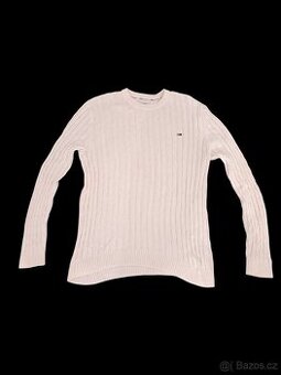 Béžový pletený svetr značky Tommy Hilfiger