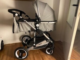 Kočárek Kiduku šedý, trojkombinace