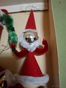 Staré original retro vánoční ozdoby