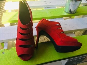 červené lodičky vel. 41