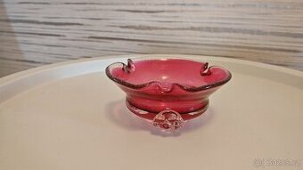 Popelník hutní sklo Jaroslav Taraba Lednické rovné