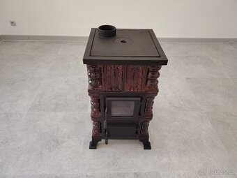 Kachlová kamna Oto s varnou deskou hnědá