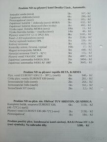 ND na plyn. topidlo BETA,KARMA,ohřívač TUV ARISTON, QUADRIGA