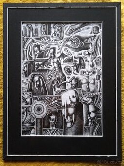 Obraz  s názvem Zlomky od R.D. Jeremy Famir Pencil