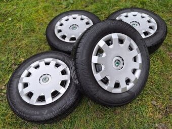 Kompletní zimní ocelová kola ŠKODA - 195/65 R15 - 5x100