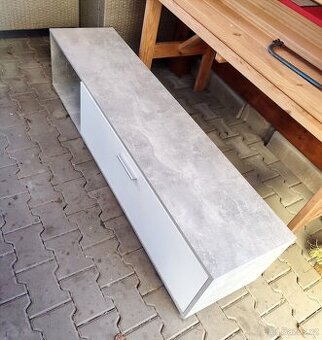 Komplet skříněk 3 díly (beton/bílá)