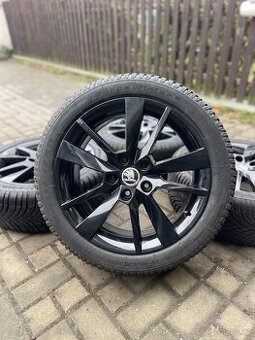 ORIGINÁL Alu Škoda TRIUS R17, 5x112 - TOP STAV, ZIMNÍ
