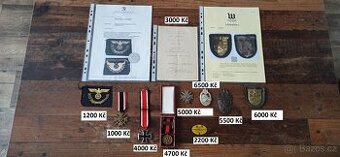 Vzácné medaile, vyznamenání Německo.