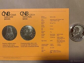 Mince ČNB Bohumil Hrabal