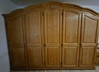 Rustikální ložnicová sestava smrk masiv,6425