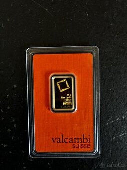 Zlatý slitek Valcambi Suisse 10g