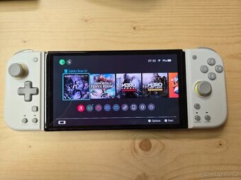 Prodám Nintendo Switch OLED + Hori Split Pad + 2× Zelda