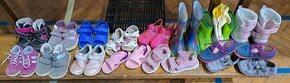 dětské boty, gumáky, sandále, papuče, vel. 22 až 27