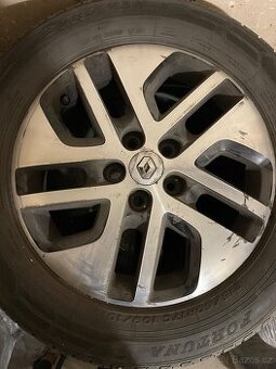 Prodám sadu 4 alu kola s letni pneu 215/60 R17 C 109/107T