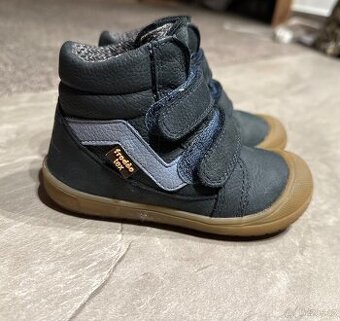 Chlapecké celoroční kožené boty FRODDO tex dark blue, veliko
