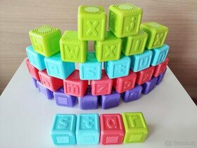 TEDDIES – Abecední kostky, 2in1 - 32ks, věk 6m+