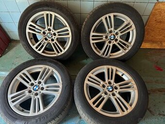 Bmw sada Alu kola s pneu 245/50ZR18. 8Jx18.4mm.Nějake oděrky