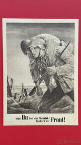 Pohlednice německá propaganda TŘETÍ ŘÍŠE svastika NSDAP - 1