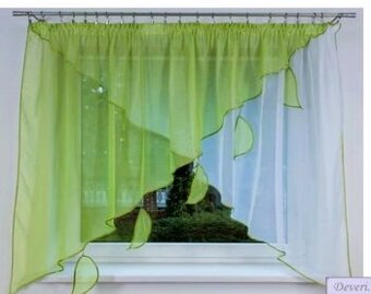 Voálová záclona Johanka 300x140cm - zelená