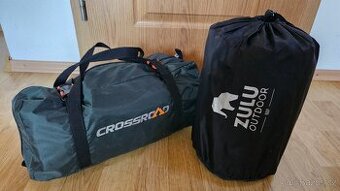 Odlehčený outdoorový dvouplášťový stan + samonafukovací kari