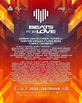 Beats for Love 2025 - celofestivalová vstupenka