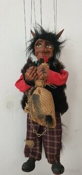 Originální ručně vyrobená Marioneta-čert