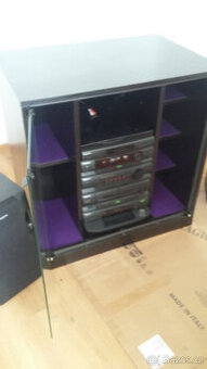prodám skříńku na hifi věž repro AIWA DVD LG