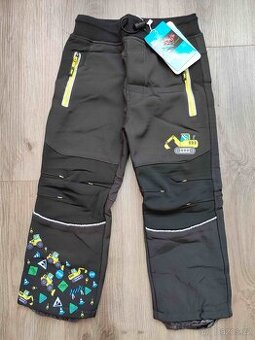 Softshellové zimní obrázkové kalhoty Kugo nové