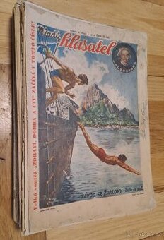 Prodám časopisy Mladý hlasatel 6.ročník - Jaroslav Foglar