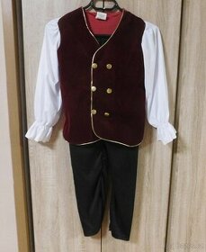 Karnevalový kostým-dracula,upír vel.9/11let