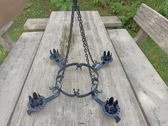 Kované lustry, svítidla, stylové 3 ks