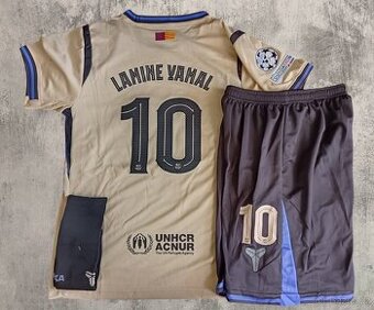 dětský dres Yamal – FC Barcelona béžová edice 25/26