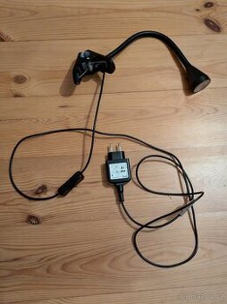 LED lampička IKEA s klipem, černá – velmi dobrý stav