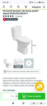 WC combi vyvýšené