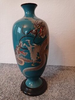 Japonská smaltovaná váza