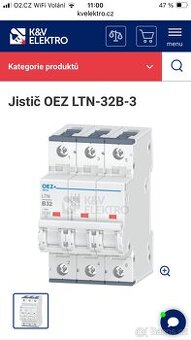 Jistič OEZ LTN-32B-3