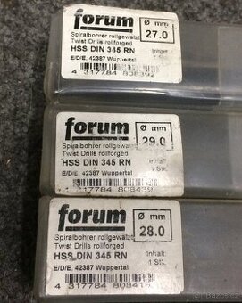 Prodám nové vrtáky 27, 28, 29, 30mm