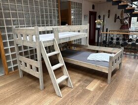 Nová, rohová palanda 90 x 200, rošty, hranoly