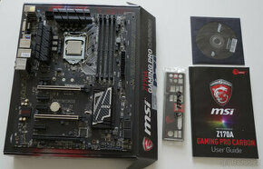 Základní deska MSI Z170A GAMING PRO CARBON + Intel Core i7-6