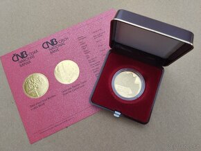 Zlatá mince hrad Buchlov, 999,9, PROOF, 15,55 gramu