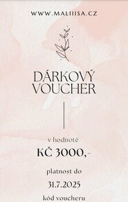 Dárkový voucher na nákup náramků v e-shopu Maliiisa