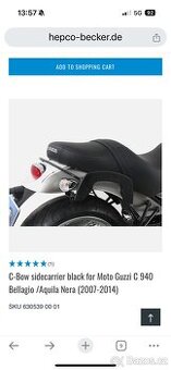 Hepco & Becker držák kufru Moto Guzzi Bellagio 940