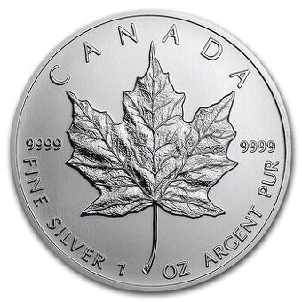 Prodám 1oz - stříbrné mince Maple Leaf 2025