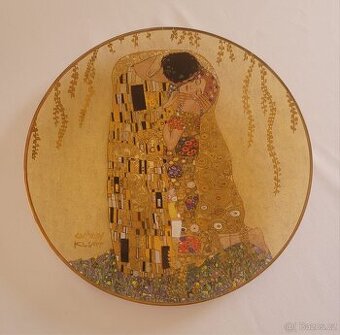 Dekorační skleněný talíř Gustav Klimt