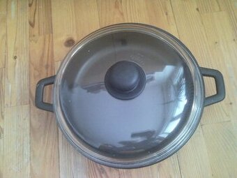 TEFLONOVÝ ZÁNOVNÍ RENDLÍK 28 cm + POKLICE skleněná