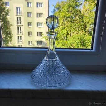 broušená karafa bohemia crystal