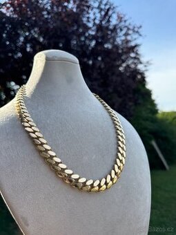 Zlaty řetěz PANCÍŘ - CUBAN CHAIN 51.4g 585 14k - 13mm