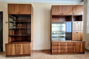 Obývací stěna, skříně, starožitné, kvalitní česká výroba