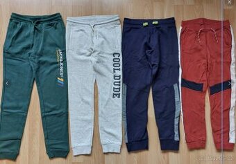 Nové tepláky, vel. 140, 4ks, Jack Jones, CA, CMP, Name it